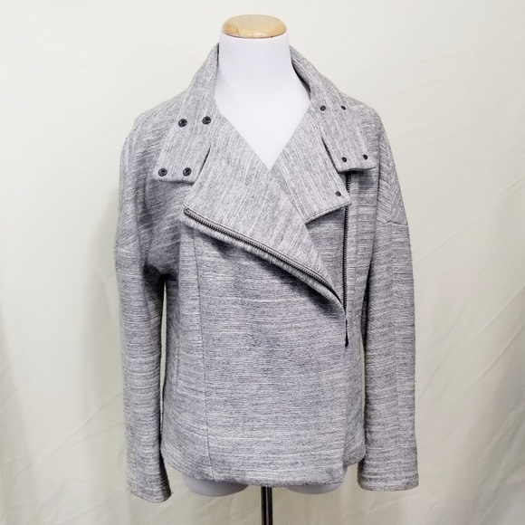 J Brand Pallenberg moto jacket gray wool blend Small - Picture 4 of 8